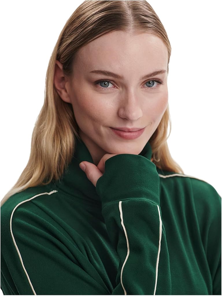 Green Varley Ariana High Neck Midlayer