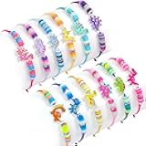 KELENO 12 Pcs Kids Bracelet for Girls Toddler Jewelry Dinosaur Party Favors Supplies Friendship Bracelets Adjustable Pretend Play Boy Princess Dino Goodie Bag Classroom Reward