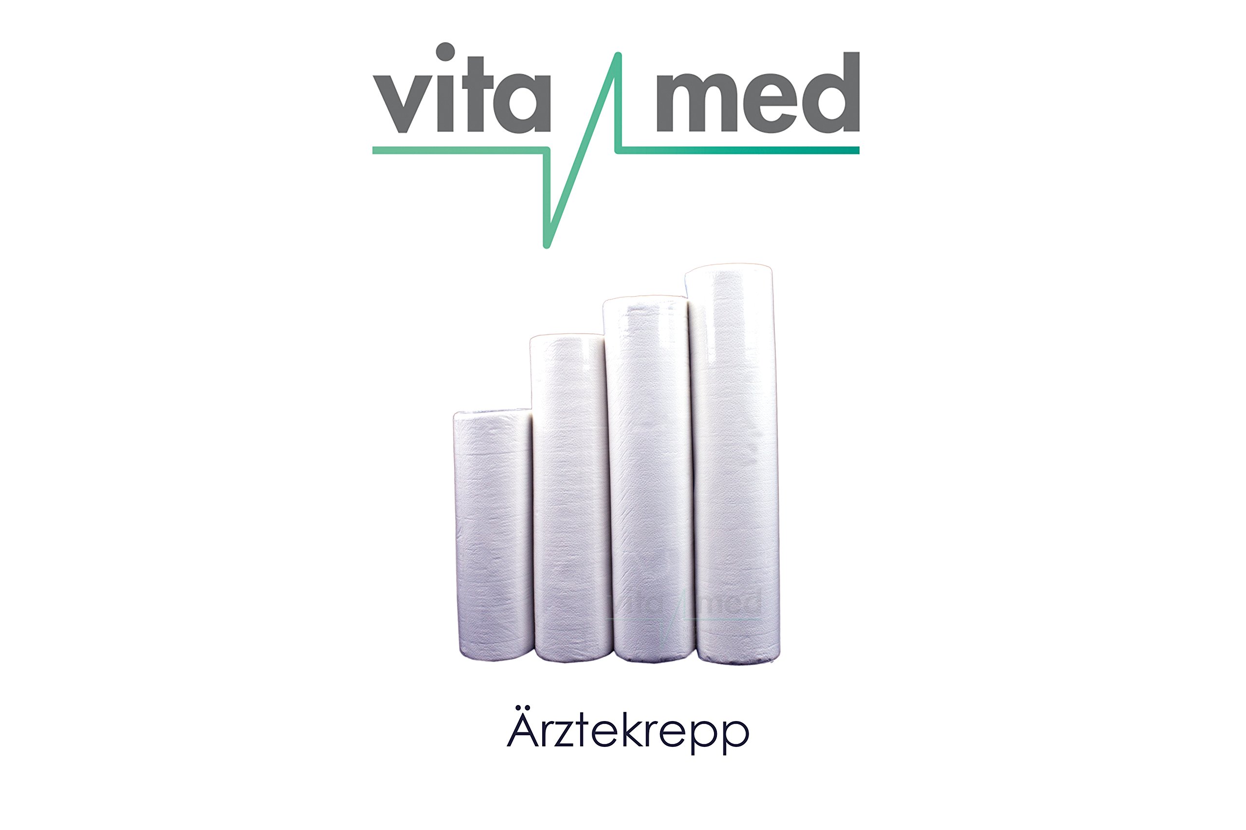 Ärztekrepp 2-lagig perforierte Liegenabdeckung 50 m 9 Rollen 39 cm x 50 m