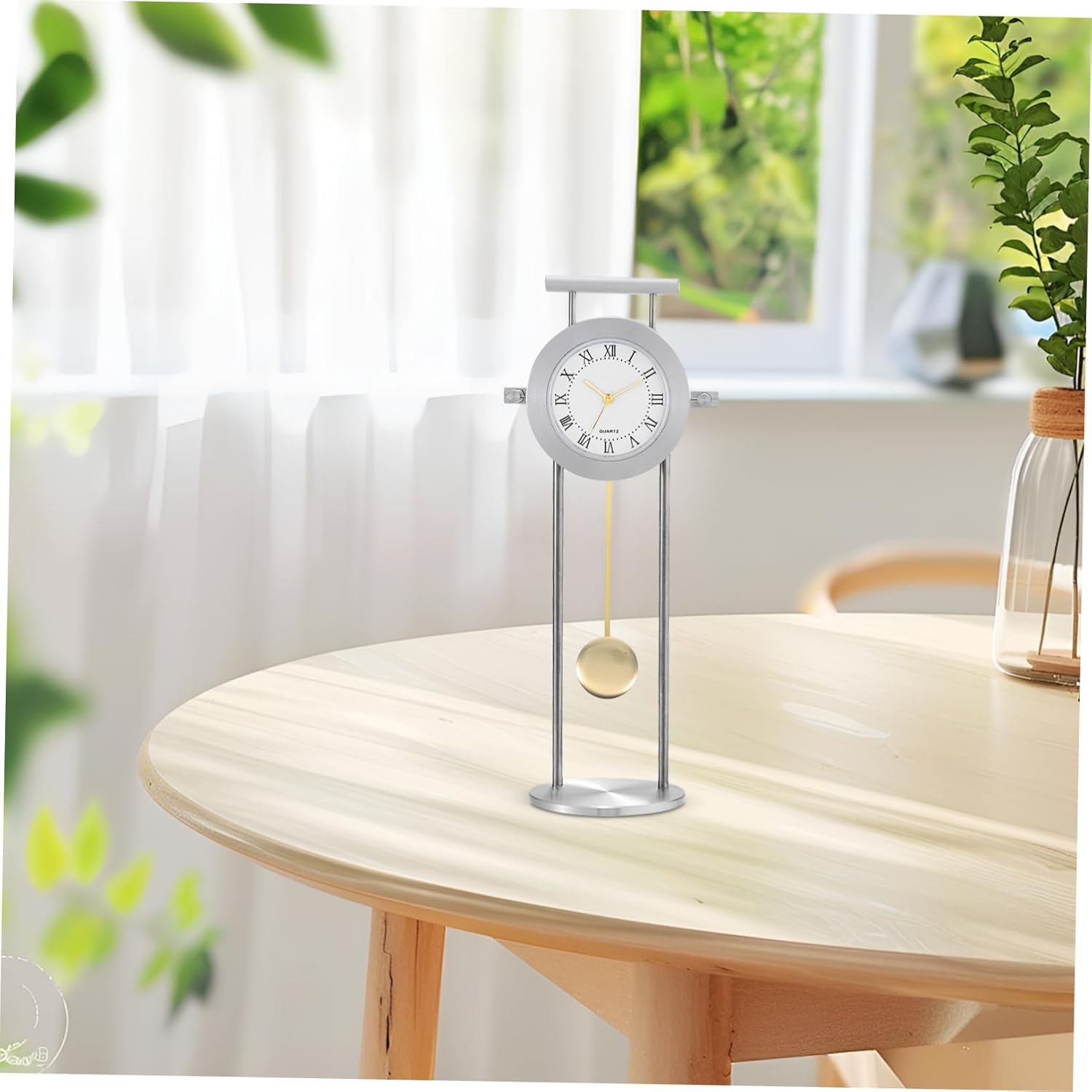 DOITOOL Metal Pendulum for Wall Clock with Durable Movement 22 cm Aluminium Pendulum Rod Homemade Replacement Part for Quartz Clock for Home Decoration and Repair