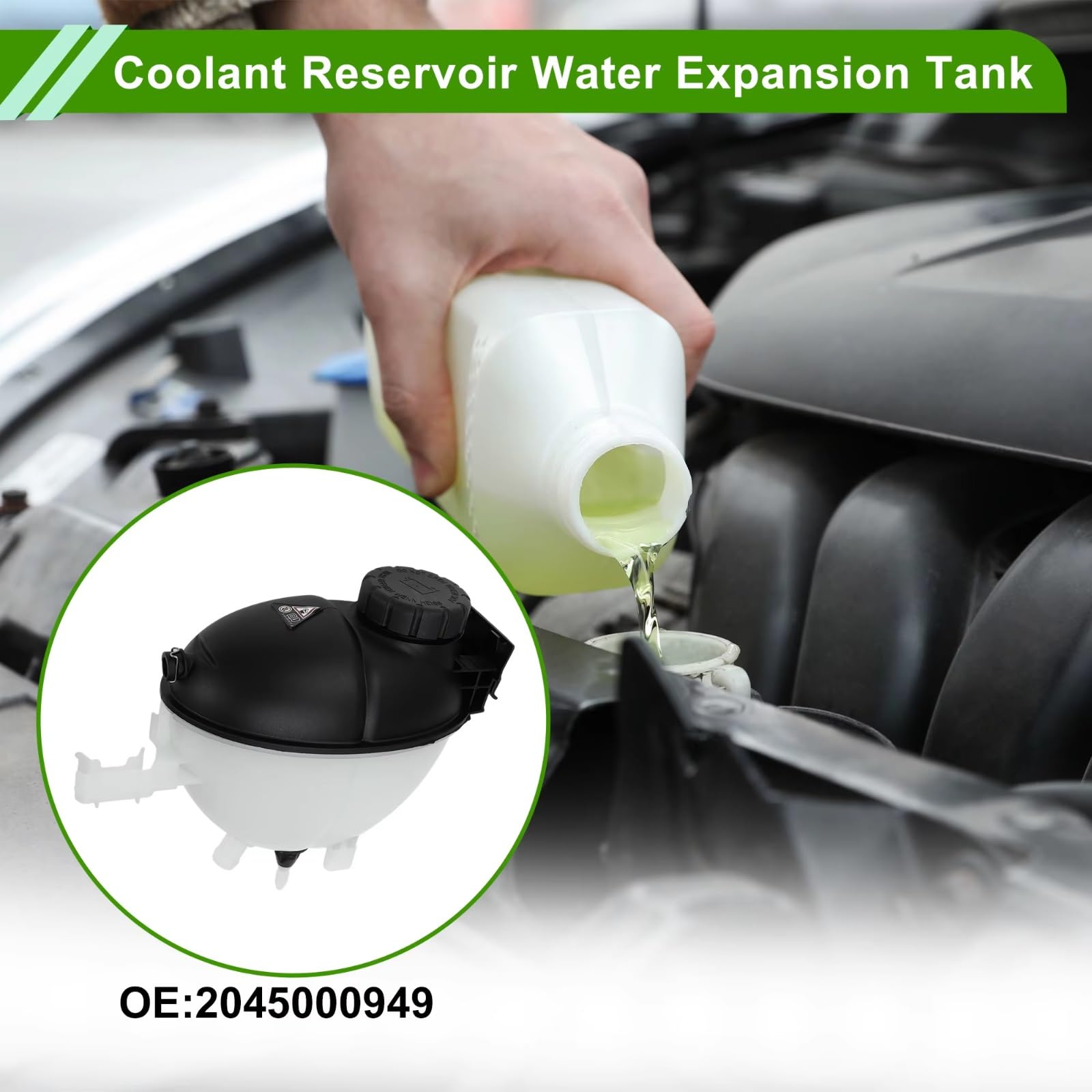 Compatibile Con Benz Per CLS550 CLS63 Per AMG 2012-2018 2045000949 Serbatoio Del Liquido Di Raffreddamento Serbatoio Di Espansione Liquido Di Raffreddamento Del Motore Vaschetta Radiatore