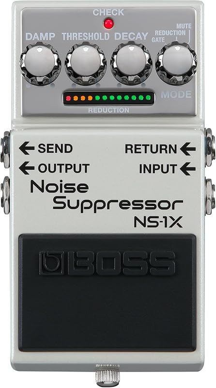 BOSS NS-1X Noise Suppressor | Next-Generation Noise Reducer & Ultra-Fast Gate for Guitar, Bass & Other Instruments | BOSS MDP Technology | Reduction Mode | Intuitive Operation | Send/Return Loop | Next-Generation Noise Reducer and Ultra-Fast Gate for Guitar, Bass and Other Instruments, BOSS MDP Technology, Reduction Mode
