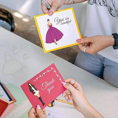 Miniatura 3 de GLOBLELAND Vestido de mujer de moda troquelado para mujer, falda para mujer, bolsa de troqueles troquelados para mujer, vestido troquelado para