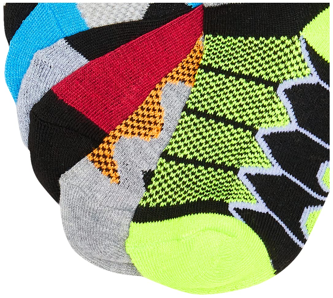 Jefferies Socks Big Boys' Tech Sport Low Cut Socks (Pack of 6), Multi, Medium