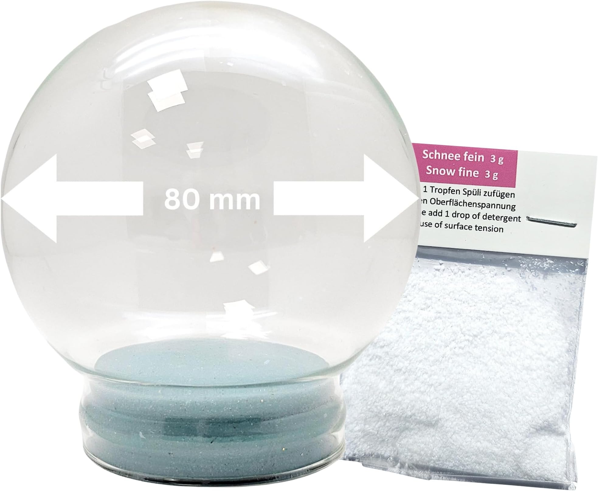 Snowglobe for you 40003 Do It Yourself (DIY) Replacement Glass Dia 80mm