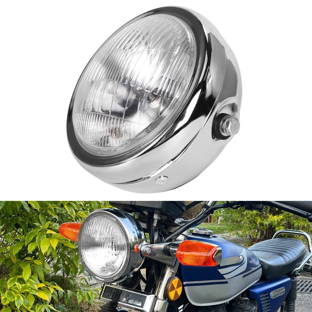Amazon.co.jp: Vilom 金属製バイクヘッドライト｜12V汎用設計で簡単
