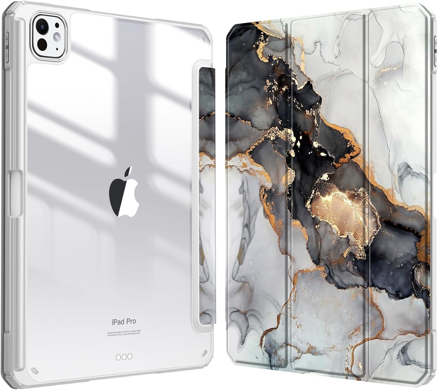 Fintie Hybrid Slim Clear Case for iPad Pro 11-inch (M5) 2025 / (M4) 2024