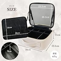 Amazon.co.jp: [MRG] 鏡付きメイクボックス オリジナルカラー 大容量
