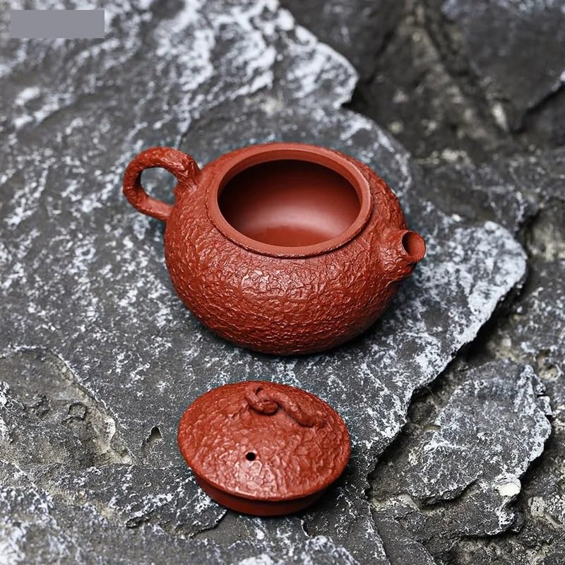 Teiera, Set da tè da Viaggio, teiera in Ceramica, teiera Cinese, teiera Viola, teiera Antica con Filtro a Sfera, Forniture per la Cerimonia del tè Cinese, teiera da 110 ml