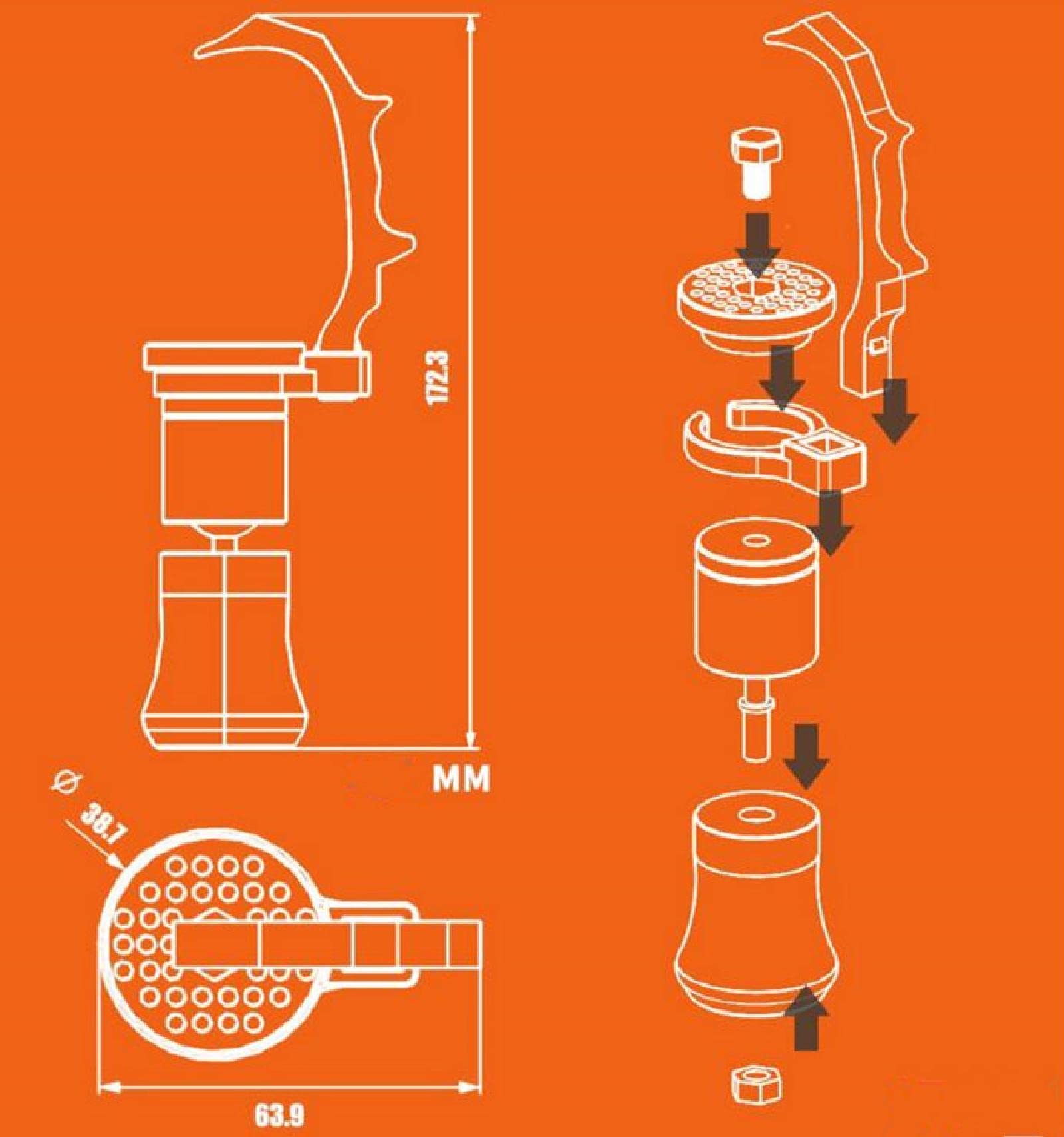 DAGIJIRD Model Handheld Painting Fixed Bracket 360 Degrees Rotate Painting Base Model Tool Painting for Hobby
