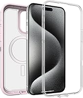 Vista 4 de OtterBox Funda transparente para iPhone 15 Pro MAX (solamente) Defender Series XT - Mountain Frost (transparente), sin pantalla, resistente, se