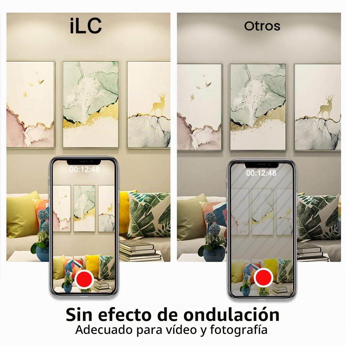 iLC Inteligente Alexa Foco Empotrable LED 10W (equivalente a 80W), Compatible con Alexa (se necesitan dispositivos Echo), Ø95-110mm, 2700K-6000K Downlight Plafón Luz de Techo (6 unidades)