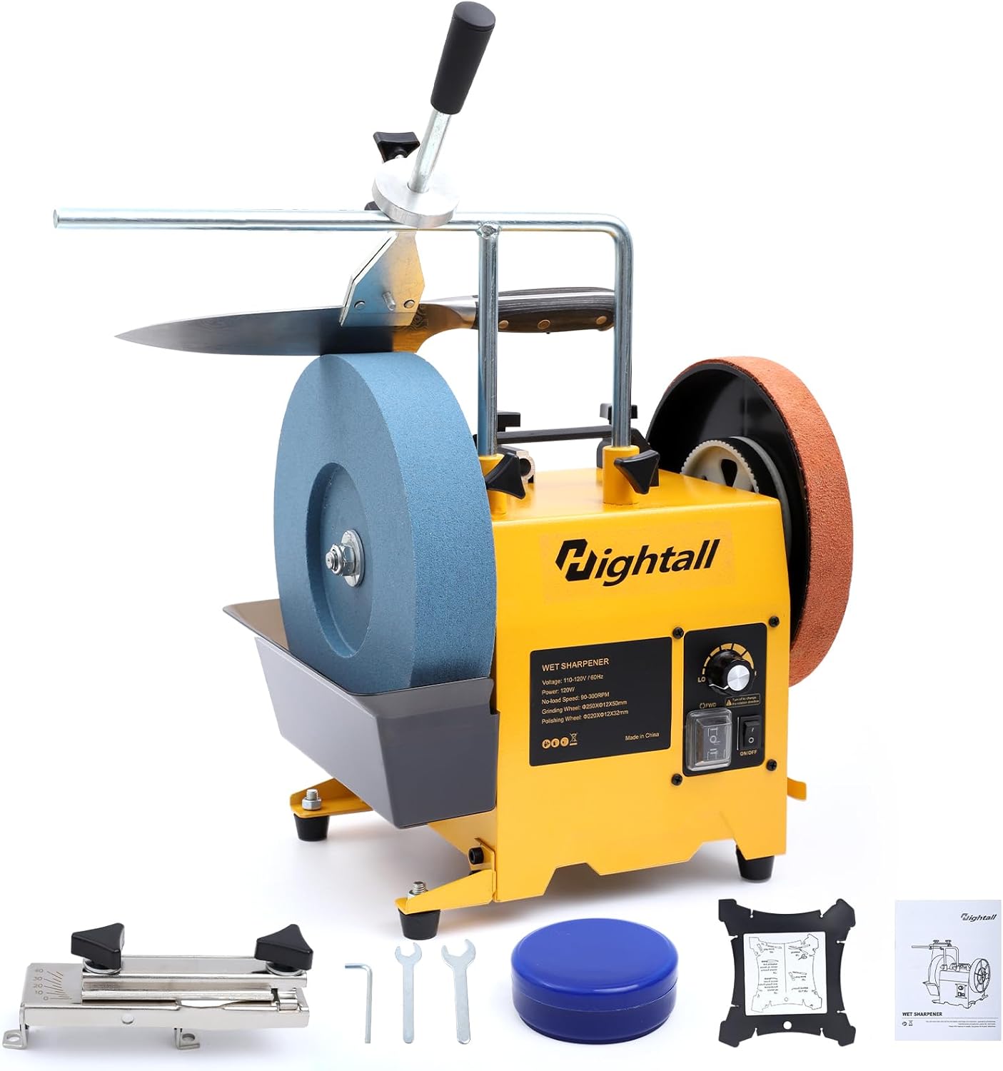 10-Inch Knife Sharpening System,Variable Speed Wet Bench Grinder for Knife, Chisel, Knife, Axe