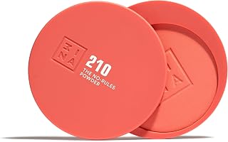 3INA MAKEUP - No-Rules Powder 210 - Coral pink - 3 in 1 compact powder for eyes lips and face - powder with hyaluronic acid and ceramide - light formula - vegan - cruelty free