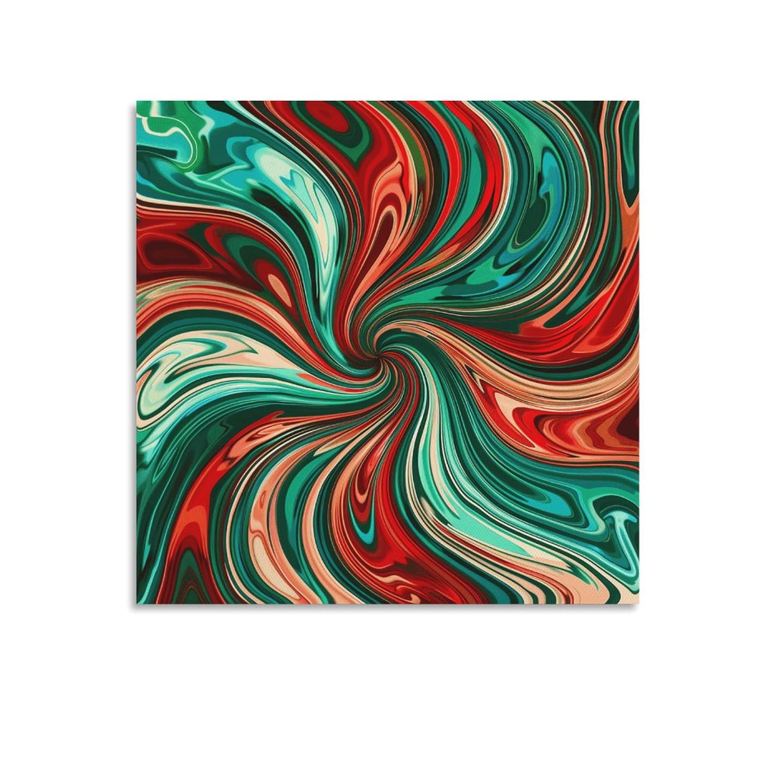 Amazon.com: AQRJLPM Psychedelic Swirl Pattern Canvas Wall Art