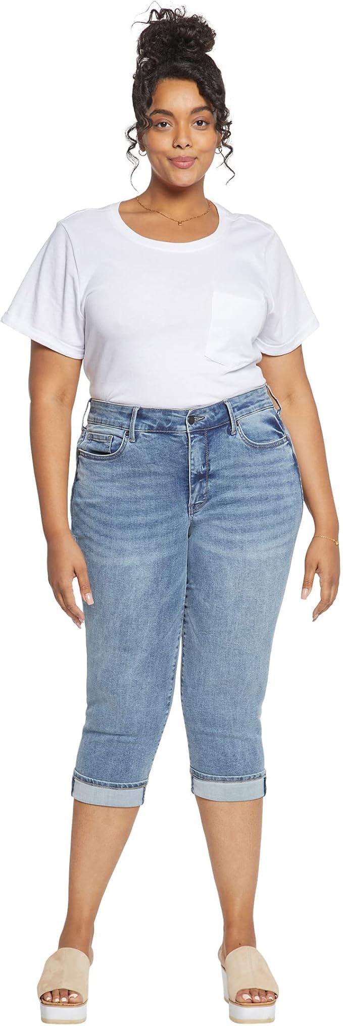 NYDJ Plus Size Marilyn Crop Cuff in 