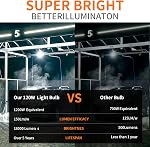 1200W Equivalent Led Corn Light Bulbs 18000 Lumen LED Corn Bulb 120W 5000K Daylight White Lamp,E26/E39 Medium Mogul Base,2-Pack Large Area Lights for Outdoor Indoor Garage Warehouse Factory Workshop