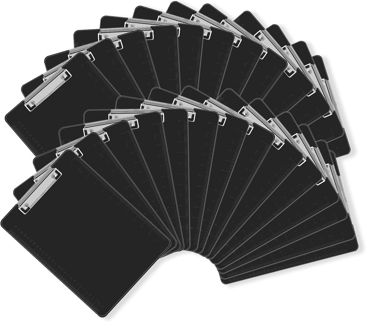 Black Clipboards, PANDRI 26 Pack Plastic Black Clipboards