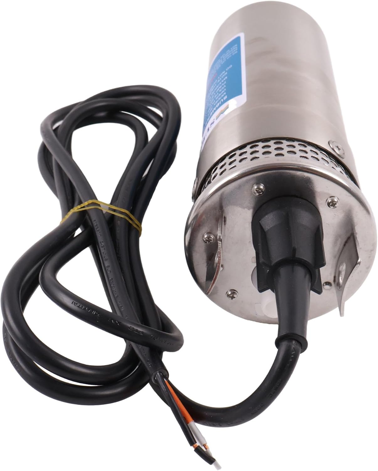 JEENDA SPX-24-12 24V 12L DC Adjustable Small Submersible Pump 3.2GPM 4" Alternative Energy Solar Battery Powered with Stainless Steel Shell-Max Lift 230 Ft, Max Submersion 100 Ft