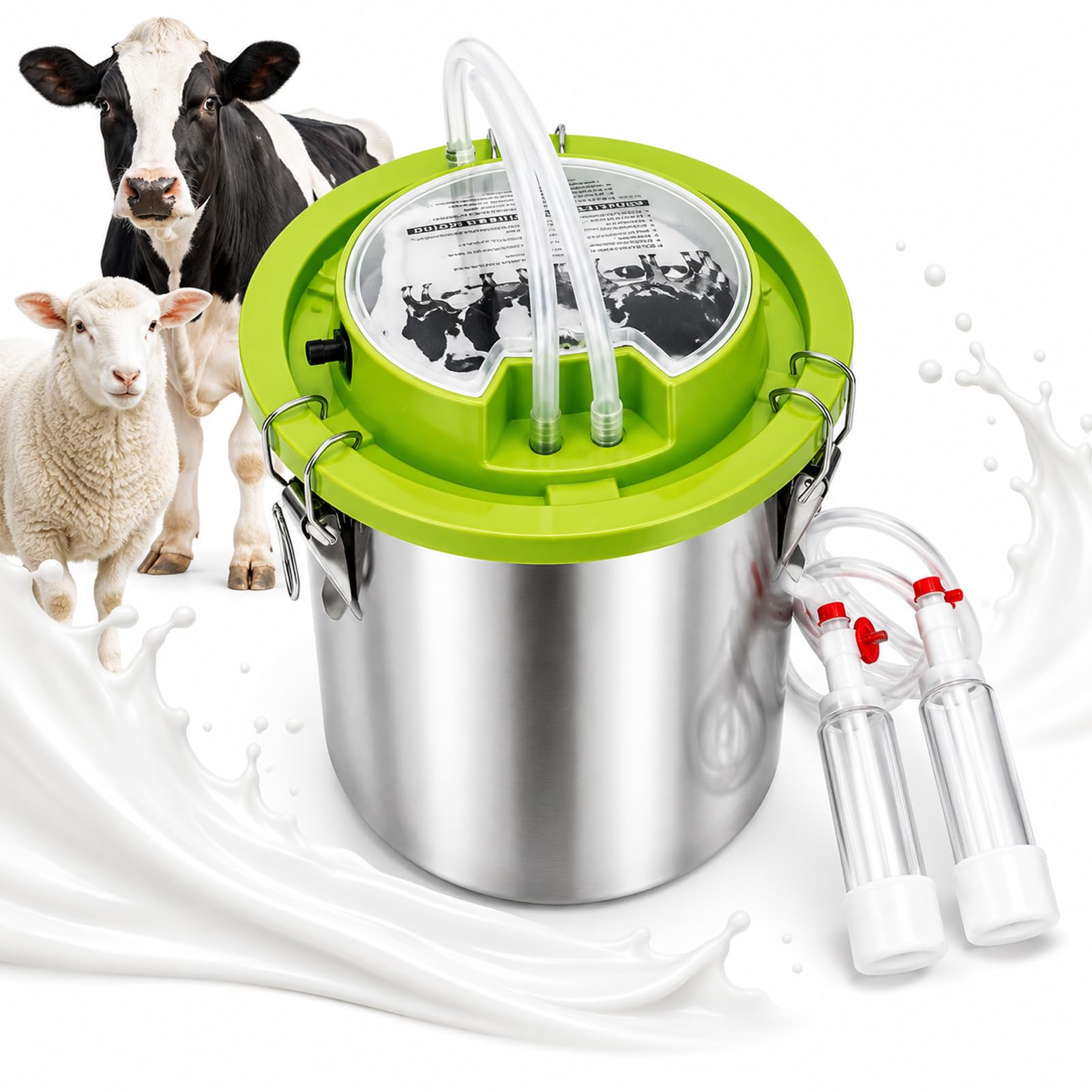 Kit Mungitura Elettrico 8L/12L/16L per Animali da Fattoria
