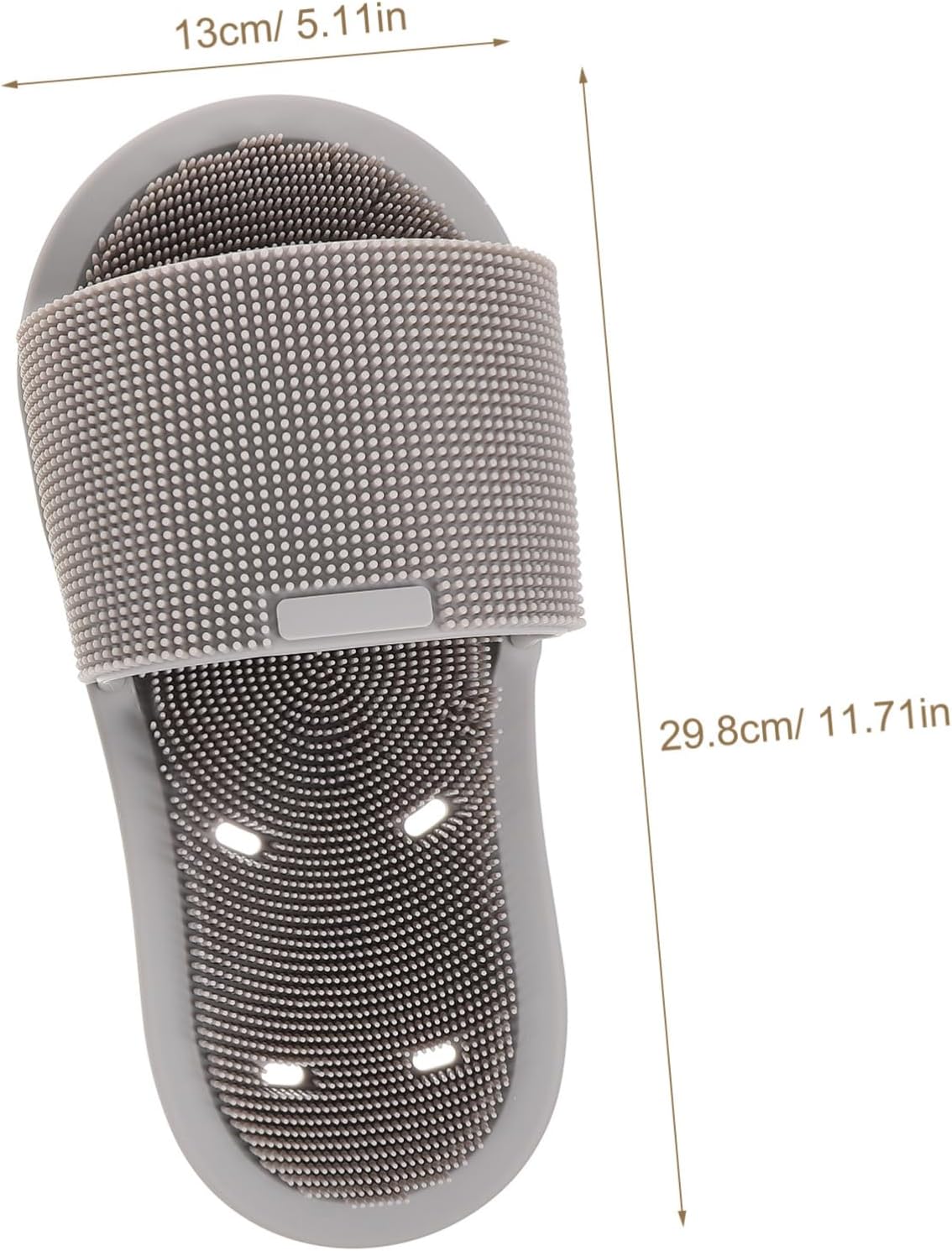 Foot Cleaning Slier Sliders Portable Massage Foot Bath Shoes Men's House Slippers Relaxing Massage Design Anti-slip Suction Cup Base