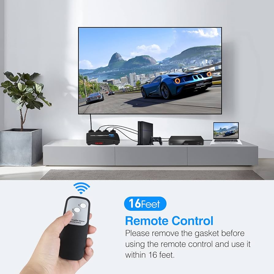 テレビ CLUX-C21C 8x1 HDMI Switcher Amazon.com: HDMI Switch 8K 4x1 120Hz 48Gbp, HDCP 2.3,ARC,VRR