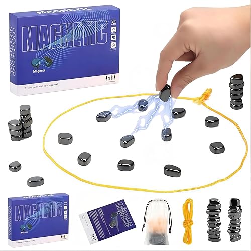Bighero Juego de ajedrez magnético, juego de estrategia magnética de mesa, juegos de mesa con imán de batalla multijugador, juegos familiares 2025