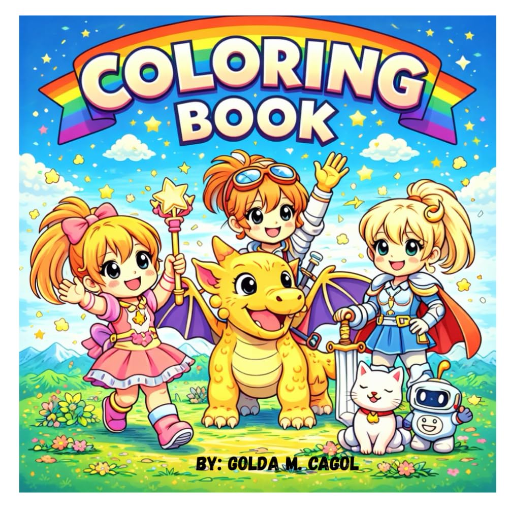 COLOR MY ANIME WORLD: Coloring Book