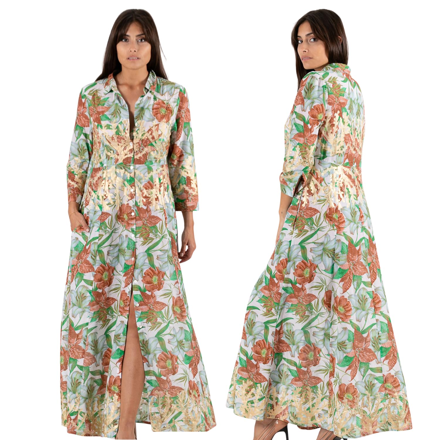 COTTON SOUL Priscila Vestido Estampado Algodón Mujer