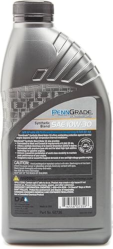 Miniatura 8 de PENNGRADE 62736, Aceite de mezcla sintética SAE 10W-30, 1 cuarto de galón