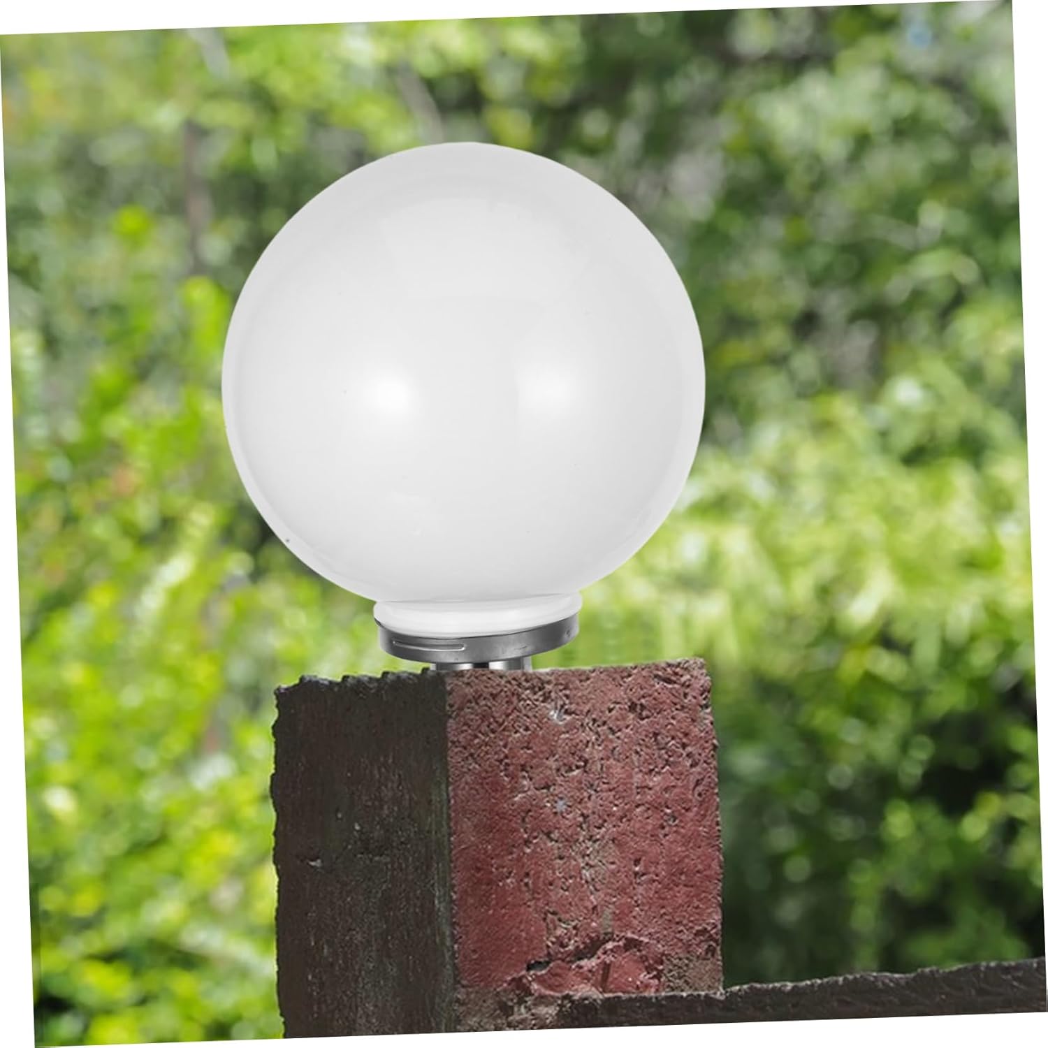 1Set Outdoor Globe Lamp Shade Durable Acrylic Light Fixture for Garden Patio and Courtyard Round Design for Use and Comfortable Illumination