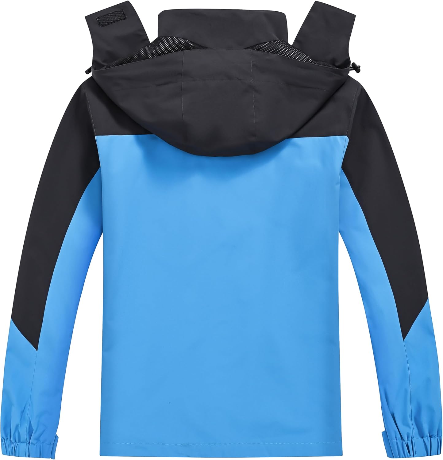 YuKaiChen Mens Rain Jacket Waterproof with Hooded Hiking Coat Lightweight Windbreaker - Image 3