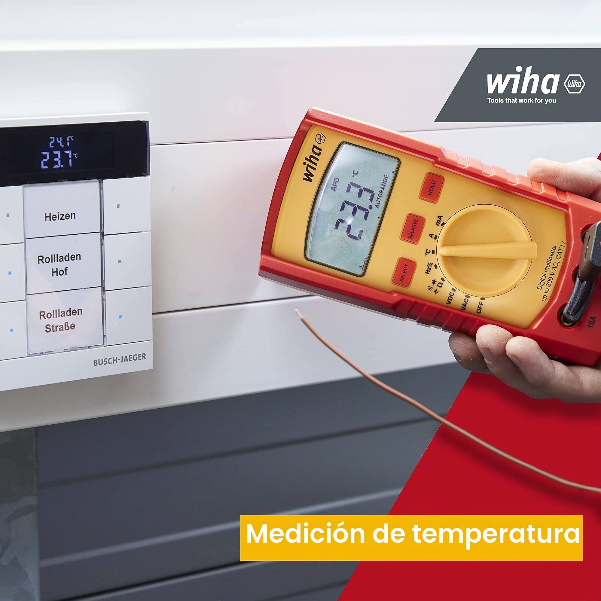 Multímetro digital hasta 600 V AC, CAT IV incl. 2x AAA batteries - SB 255-41 digital multimeter 600V AC