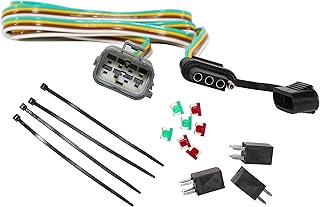 Custom 4 Pin Trailer Wiring Harness for Buick Enclave 2013-2017/Chevrolet Traverse 2013-2017/GMC Acadia 2013-2016/GMC Acadia Limited 2017, Factory Tow Package Required