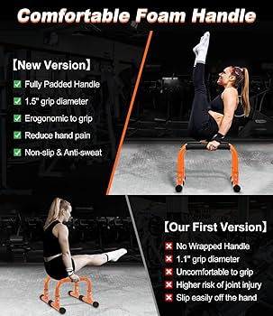 Amazon | TABEKE プッシュアップバー 高さ12インチ ノンスリップパラ