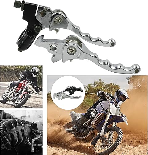 Miniatura 2 de FLYPIG Palanca de freno de embrague de aluminio plegable para manillar de 0.866 in, 7/8 pulgadas, apta para 50 cc, 70 cc, 90 cc, 110 cc, 125 cc,