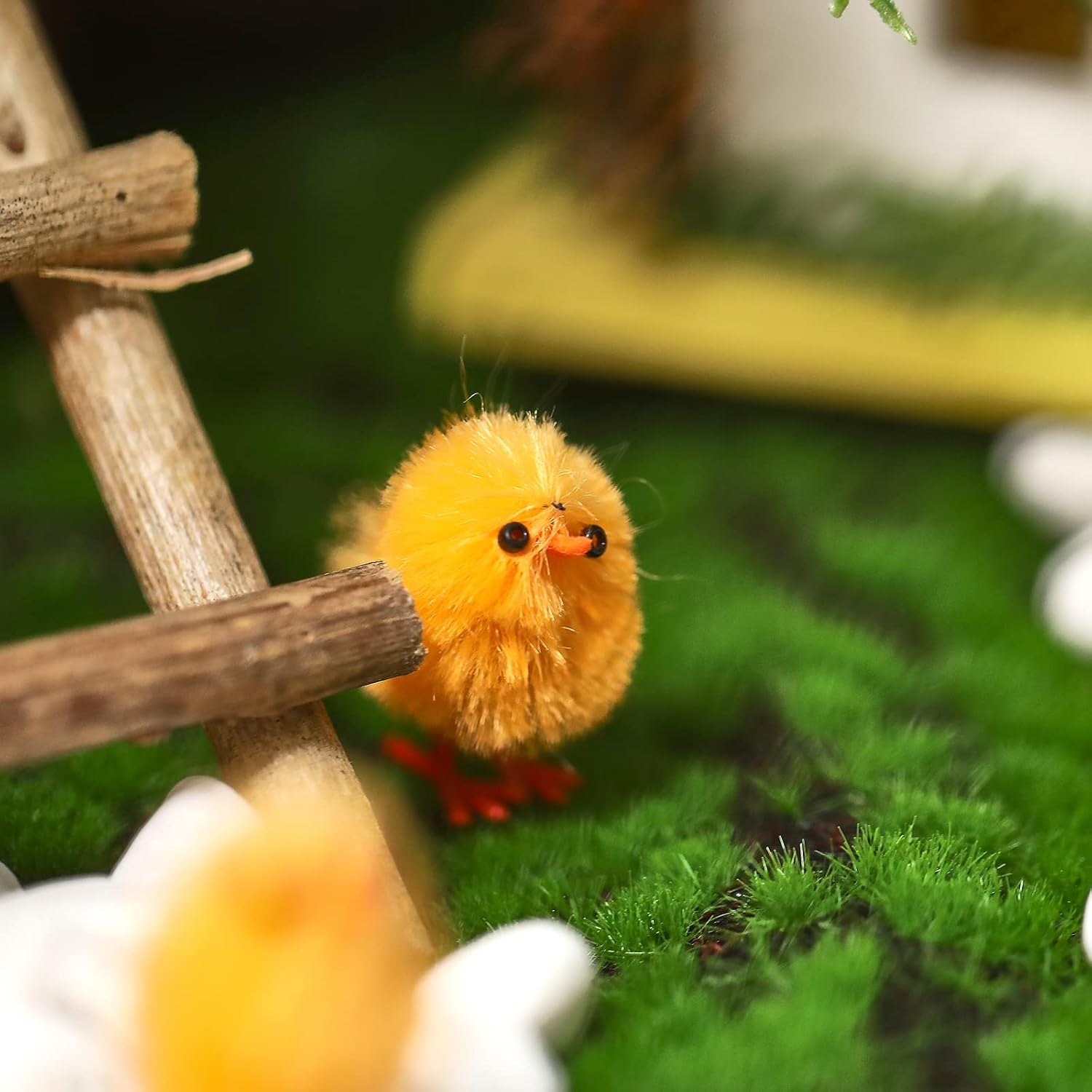 WEWILL Adorable Mini Vibrant Colors Easter Chicks - Box of 24 Party Decoration Easter Egg Bonnet Decoration Chicks 1-Inch
