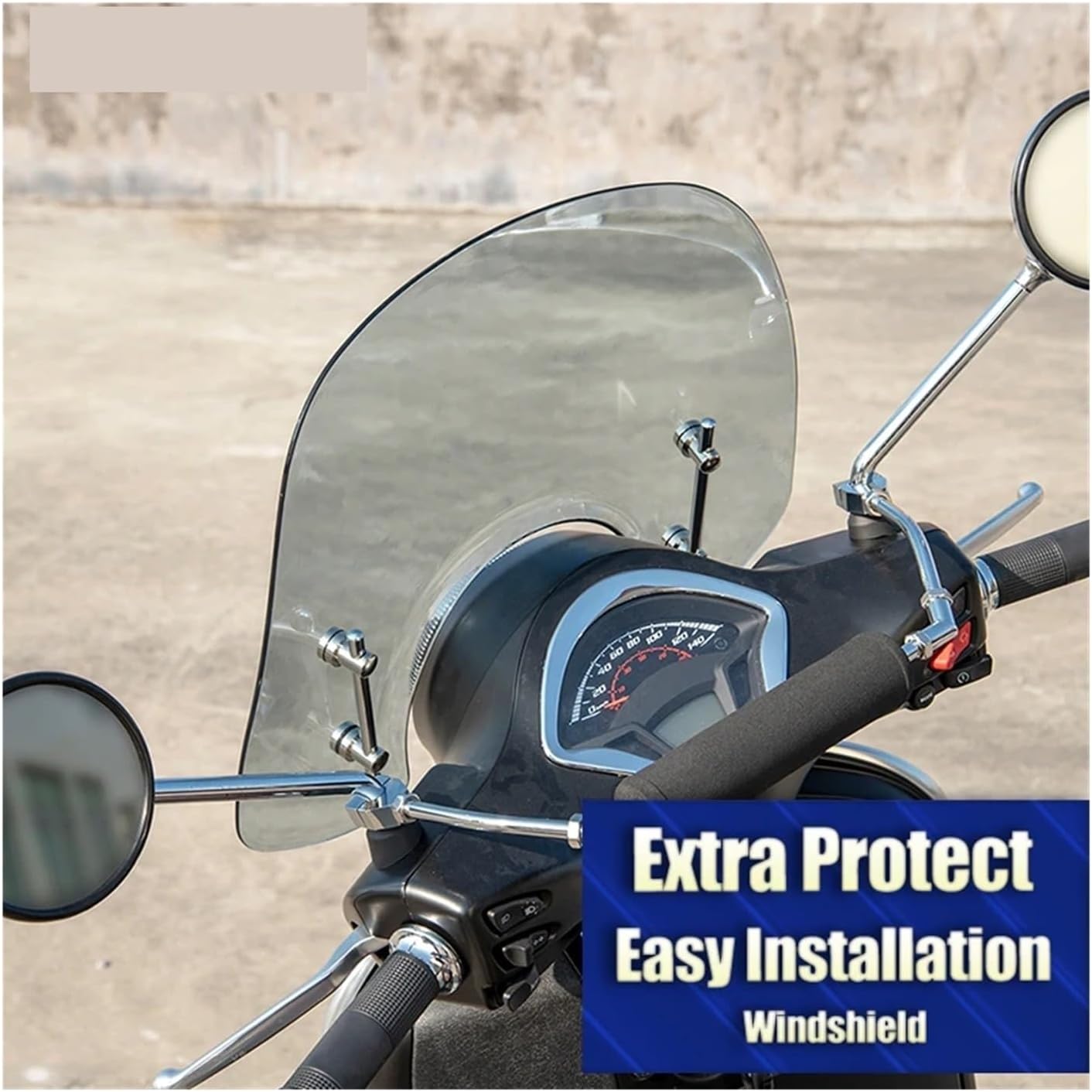 Motorcycle Windshield Air Wind Deflector Windscreen Wind Shield Sc