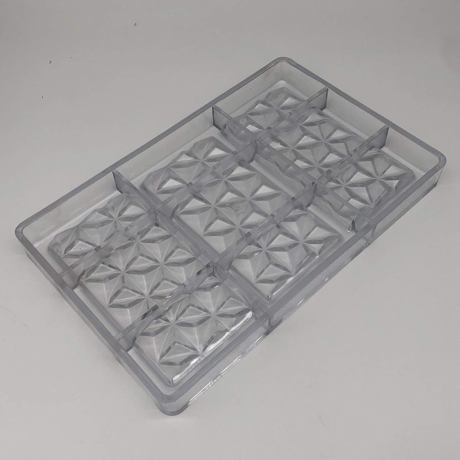 Goldbaking Polycarbonate Pyramidal Bar Chcoolate Mold Large Poly-carbonate Candy Mould, 2001, 27.5*17.5*2.4cm - Image 3