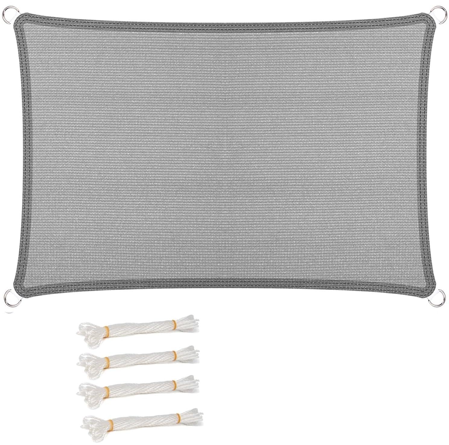 Toile d'ombrage bache pour pergola et balcon filet jardin gris clair