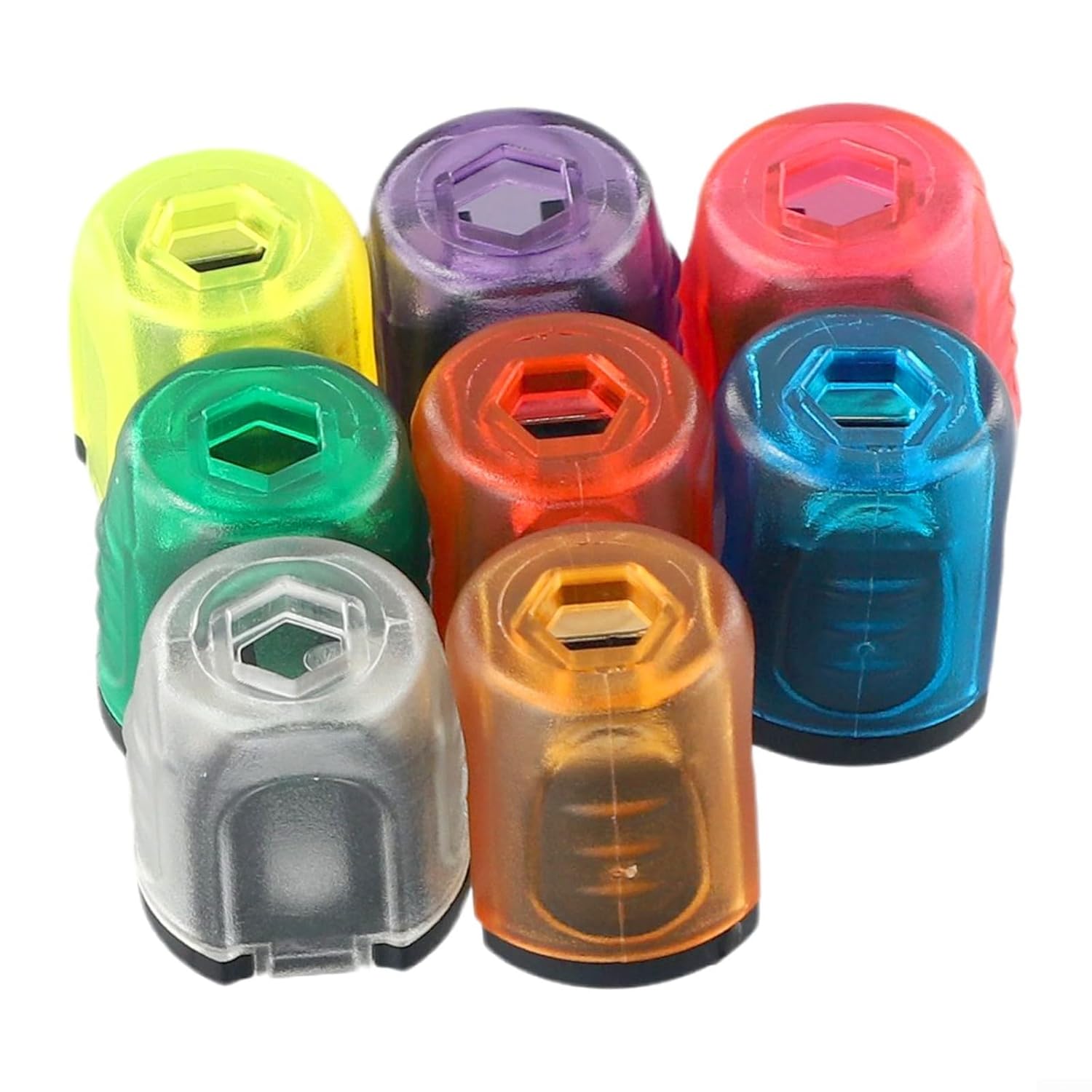 Screwdriver Bit Holder with Magnetic Ring 6.35mm 1/4 Inch Shank, Strong Magnetizer Drill Bit Sleeve to Prevent Slipping, Alloy Steel and Tool Accessory in Random (Red)