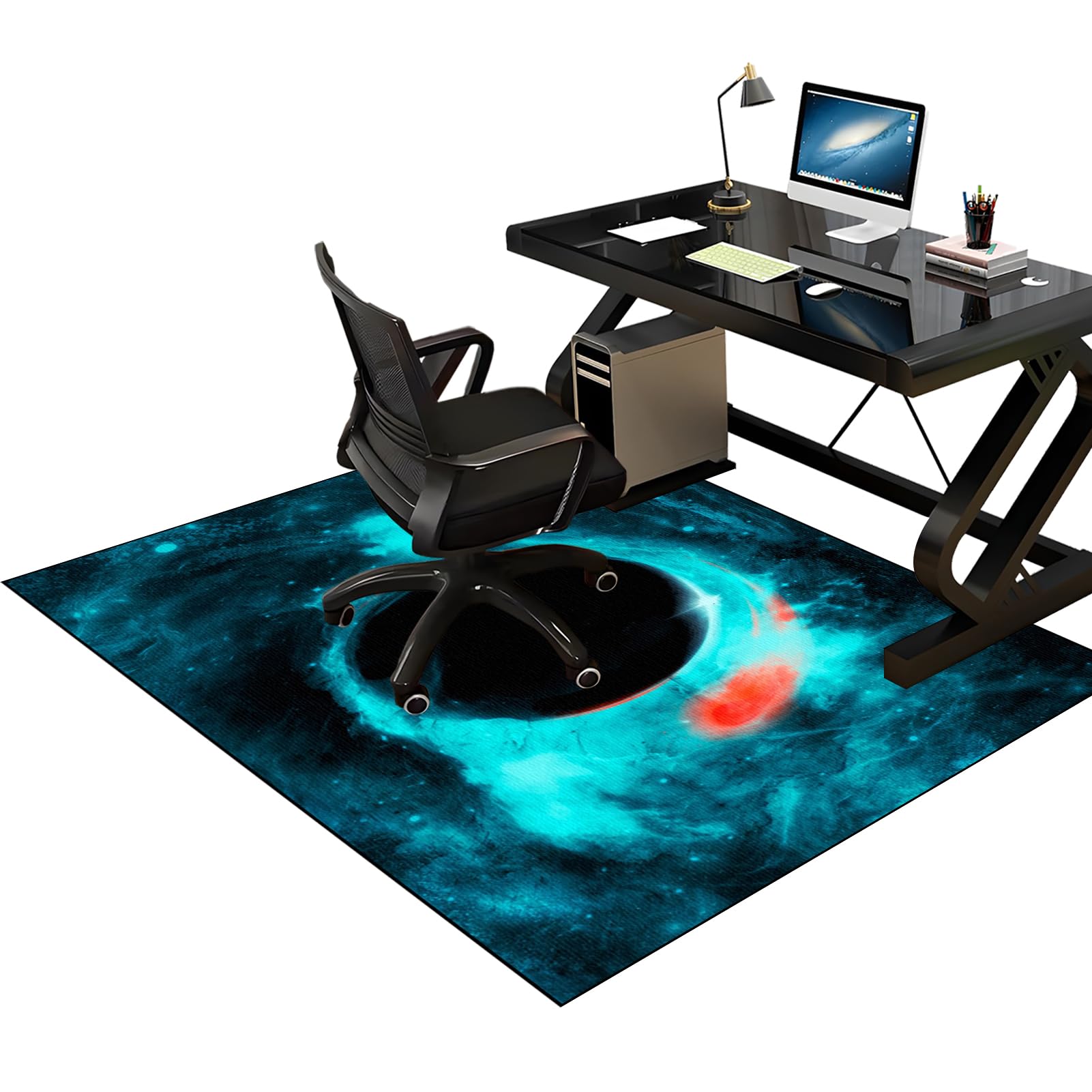 Alfombrilla para Silla de Gaming Oficina Protector de Suelo Silla Ruedas para Suelos Duros 120 x 140 cm Alfombra para protección de Suelos Duros Alfombra Protectora Suelo para Silla de Oficina