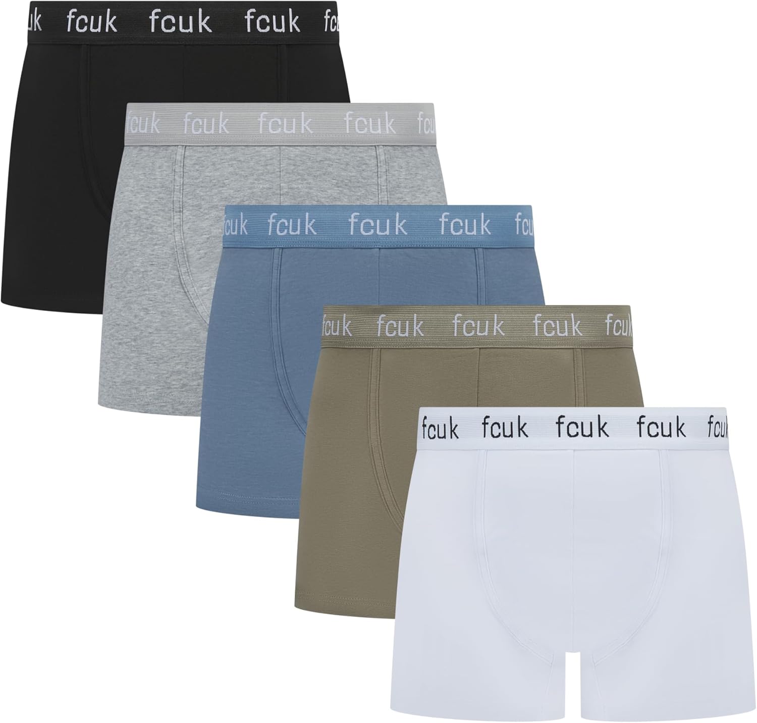 French Connection FCUK – Mens Boxer Shorts, 5 or 7 Multipack, Classic Fit Trunks French Connection FCUK – Mens Boxer Shorts, 5 or 7 Multipack, Classic Fit Trunks