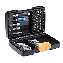 AmazonBasics Screwdriver and Nut Driver Bit Set – 48-Piece, Chrome Vanadium and S2 Steel