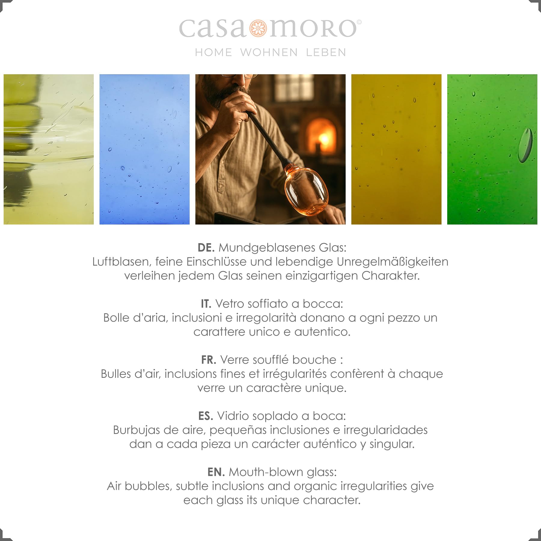Casa Moro Zestaw szklanek do koktajli, szklanek do longdrinków – do kawy mrożonej latte macchiato szklanki koktajlowe szklanki deserowe | 4 sztuki w