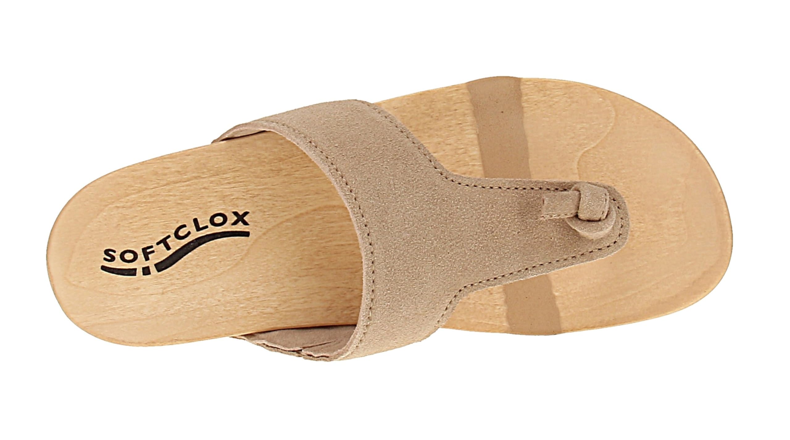 Softclox S3296 Lola Kaschmir - Damen Pantolette - 34-Taupe