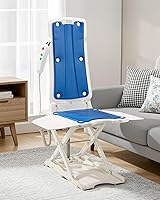 Juswell AL1001BW Upgraded 2026 Electric Chair Lift for Seniors - Waterproof Shower Chair, 308 lbs, 19.7" Lift, Foldable Floor Recovery Aid