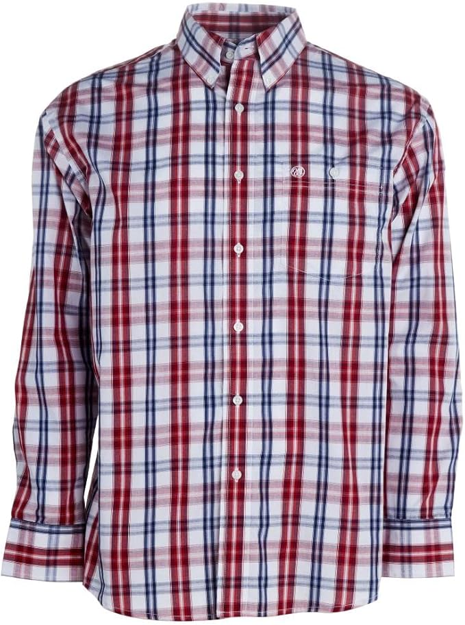 Chemise WRANGLER ONE POCKET CARREAUX Hydro Indigo