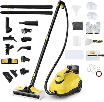 Nettoyeur Vapeur 2000W 4 Bar – Réservoir 2L, Kit Accessoires Complet, Pour Cuisine, Salle De Bain, Sols, Détachage Sans Produits Chimiques