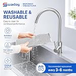 Wadoy paquet de 2 W10208631A Remplacement du filtre à graisse micro-ondes , compatible avec Whirl-pool, Maytag, KitchenAid, Jenn-Air, remplacer PS3650910 AP5617368 5.81 cm x 12.94 de pouce